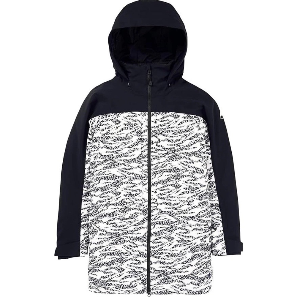 New Burton Women's Sz Small Prowess 2.0 Ski Jacket True Black/Zebra Camo $300